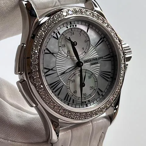 Patek Philippe Travel Time 35mm White gold Mother-of-pearl 3