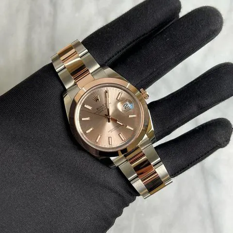 Rolex Datejust 41 126301 41mm Yellow gold and Stainless steel Pink