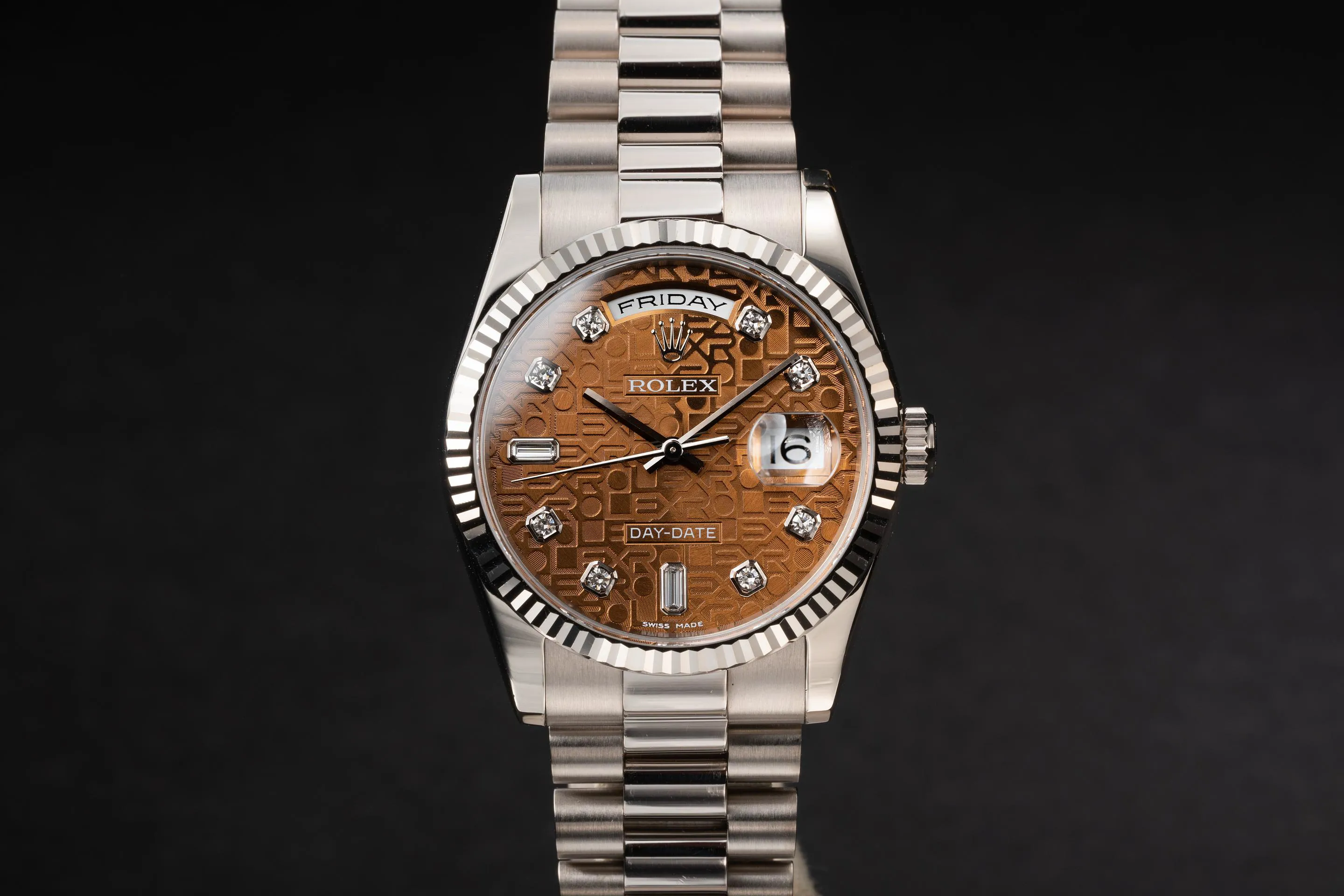 Rolex Day-Date 36 118239 White gold and 18k white gold Copper