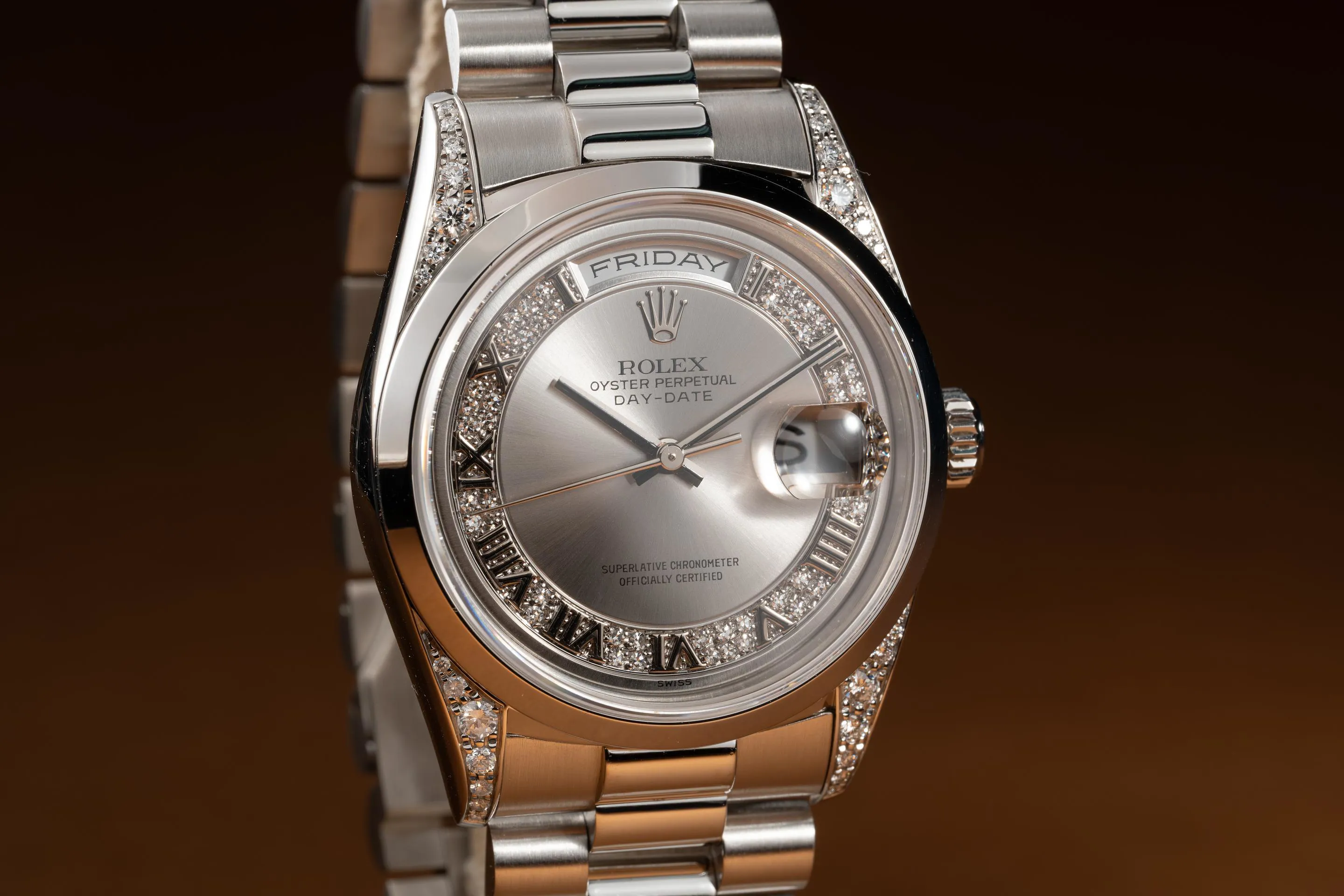 Rolex Day-Date 36 18296 Platinum Silver 1