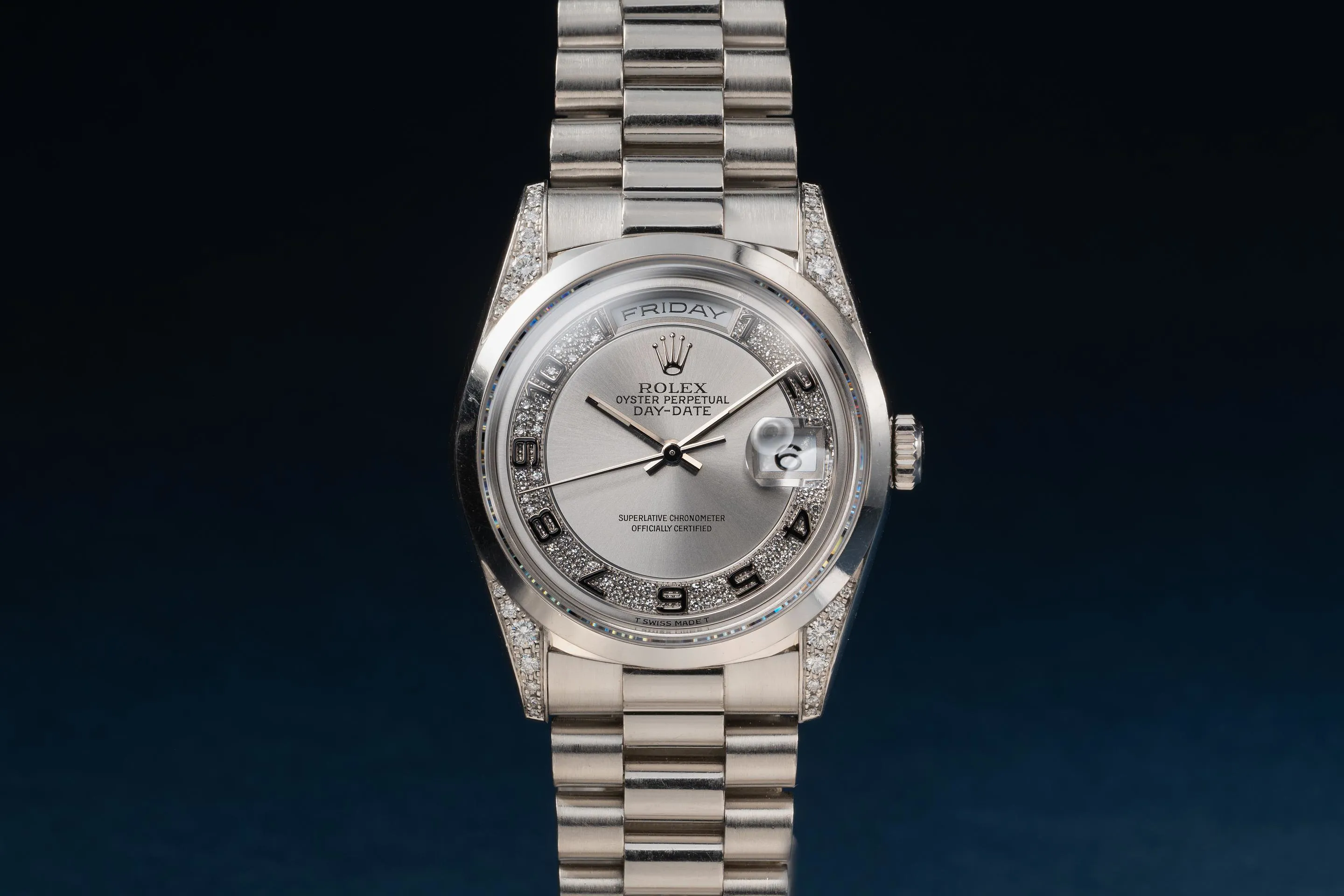 Rolex Day-Date 36 18296 Platinum Silver