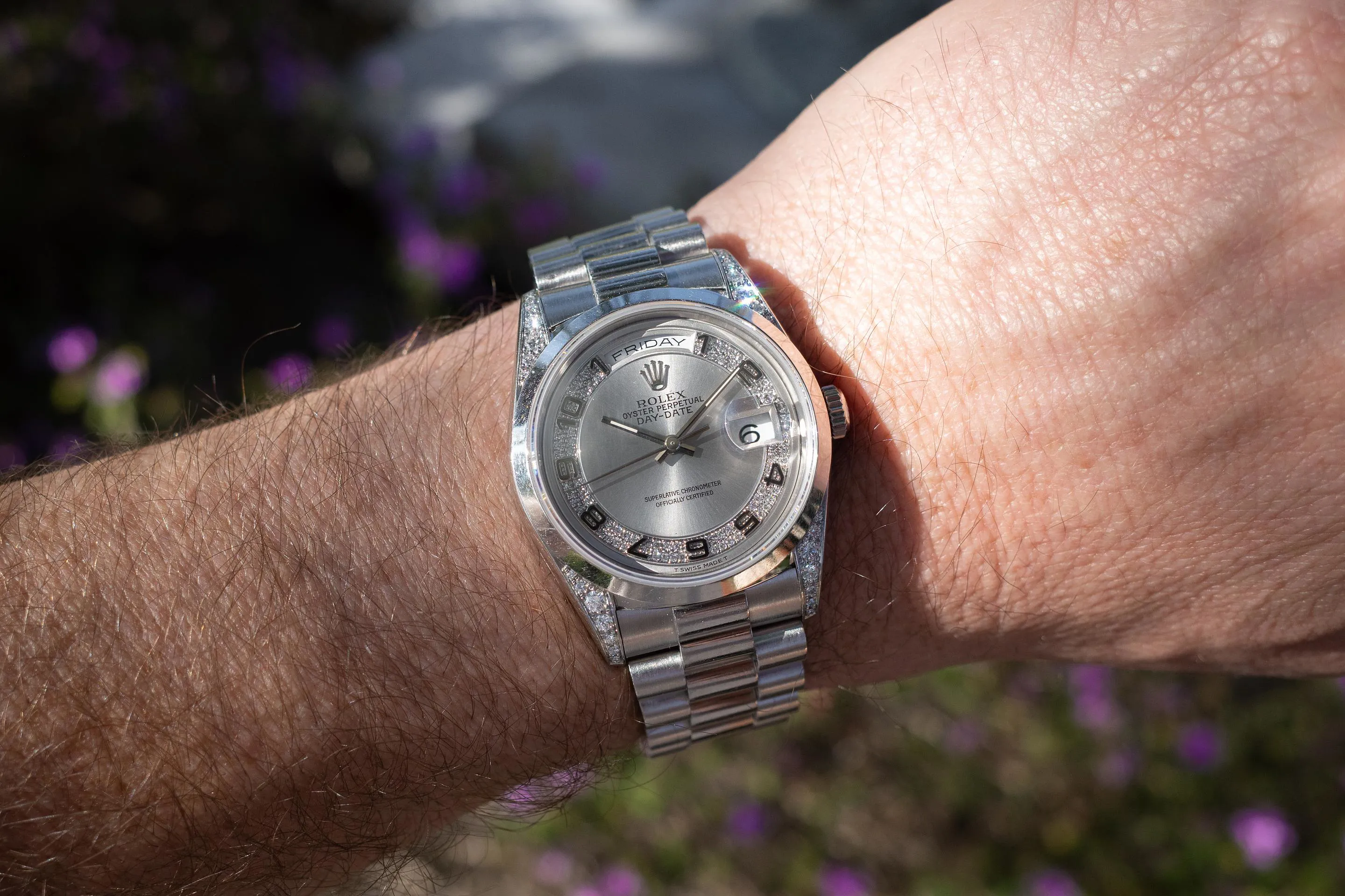 Rolex Day-Date 36 18296 Platinum Silver 1