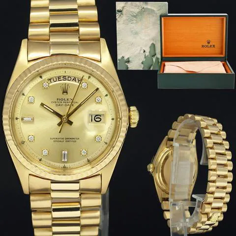 Rolex Day-Date 36 1803 36mm Yellow gold Champagne