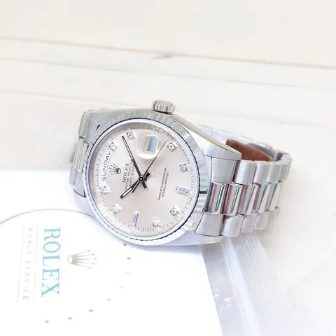 Rolex Day-Date 36 18239 36mm White gold Silver