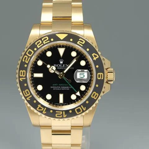 Rolex GMT-Master II 116718 40mm Yellow gold Black 2