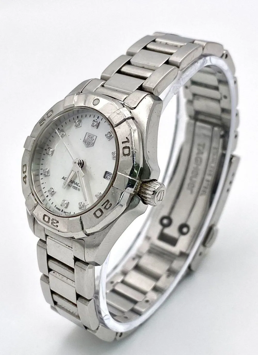 TAG Heuer Aquaracer 13869 28mm Stainless steel Mother-of-pearl