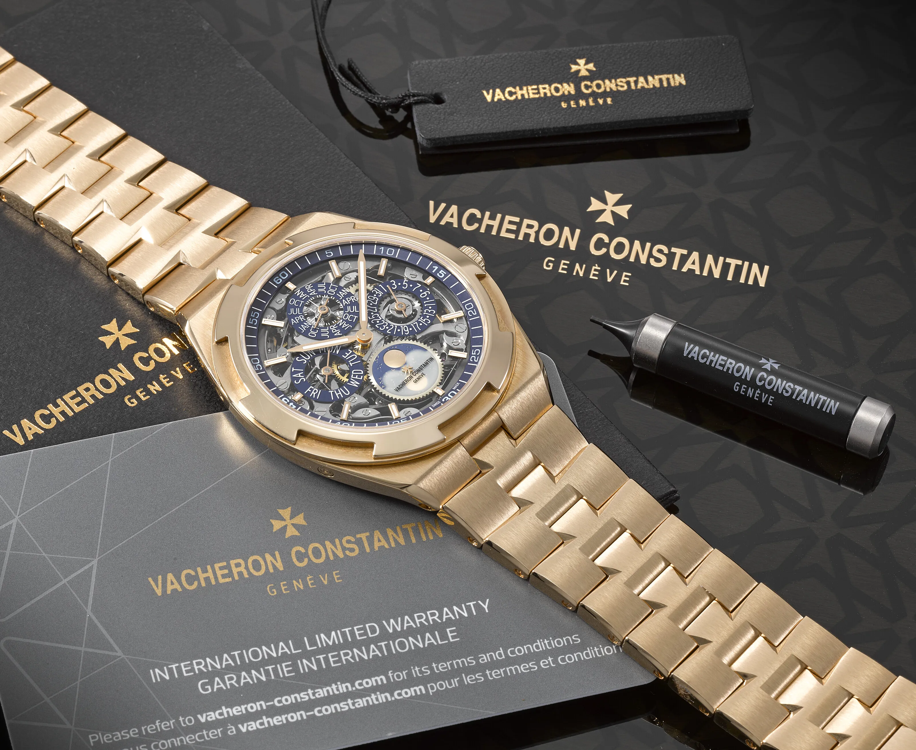 Vacheron Constantin Overseas Perpetual Calendar "Ultra Slim" 4300V/120R 41.5mm Rose gold Skeletonized 2