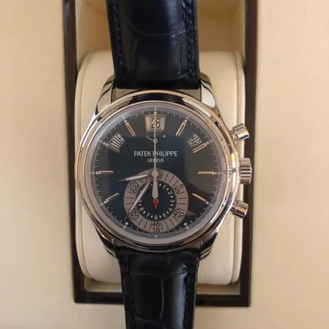 Patek Philippe Annual Calendar Chronograph 5960P-015 40.5mm Platinum Blue 1