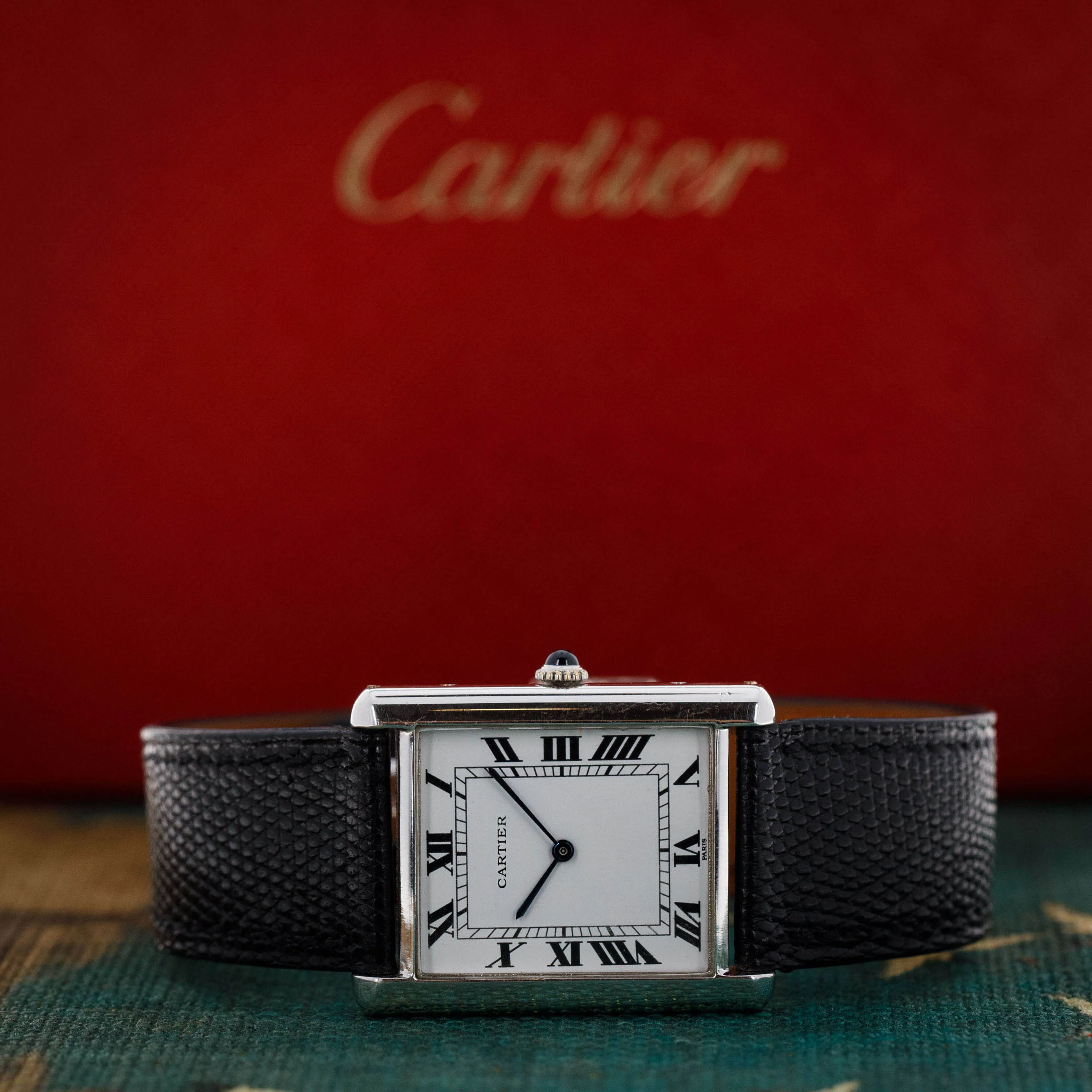 Cartier Tank 17002 23mm White gold White 17