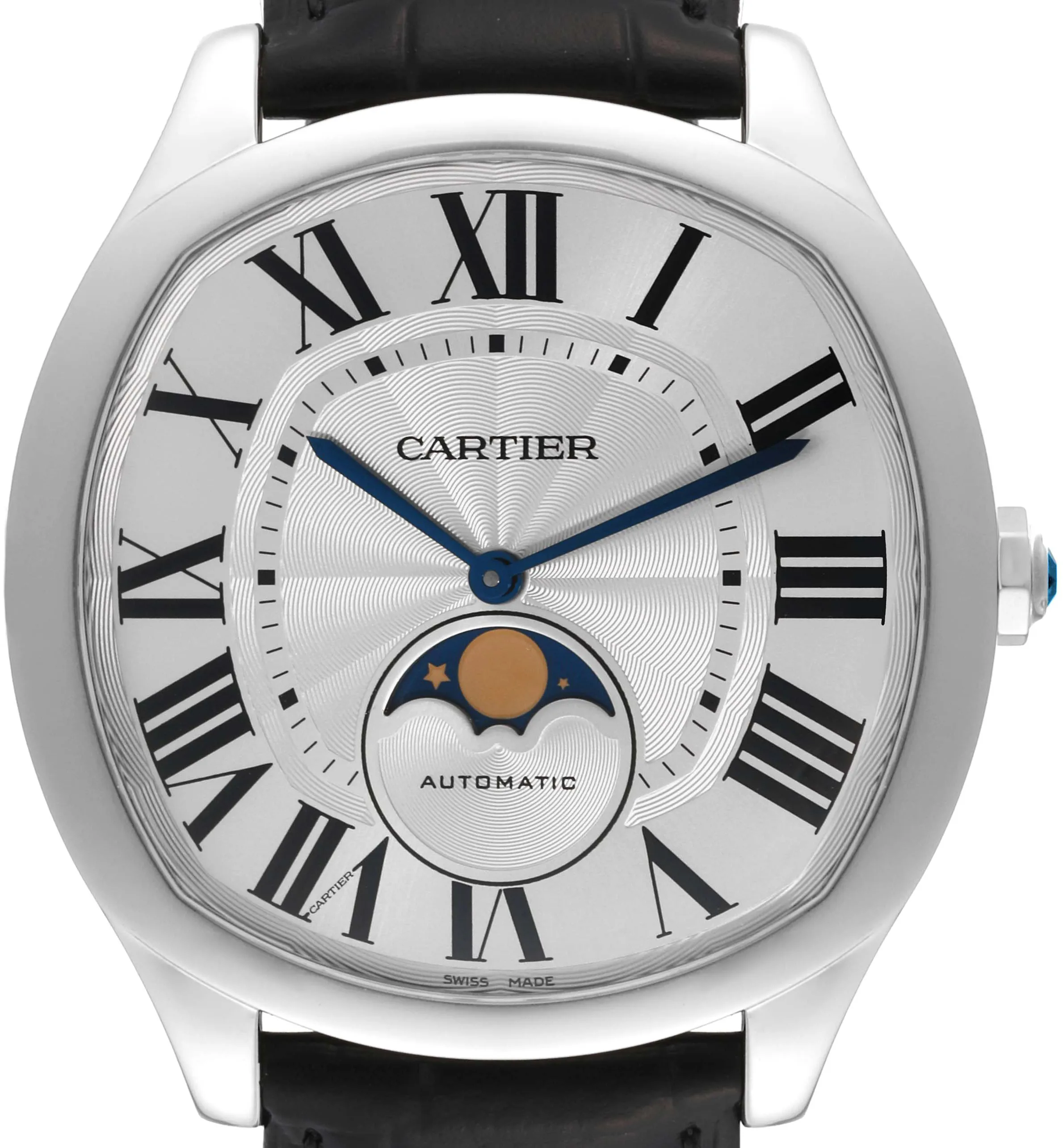 Cartier Drive de Cartier WSNM0008 40mm Stainless steel Silver Guilloche