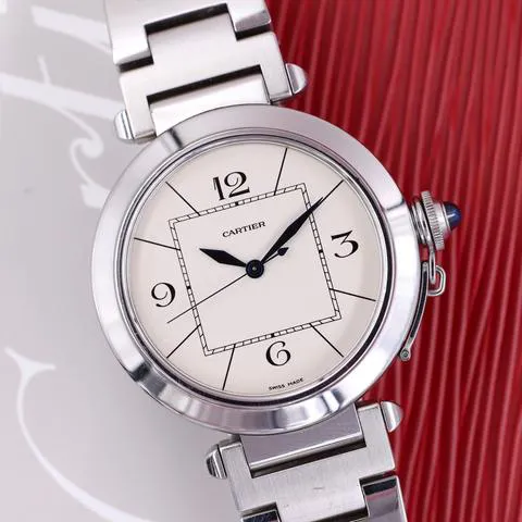 Cartier Pasha 2730 42mm Steel White