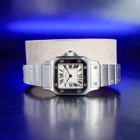 Cartier Santos W20056D6 24mm Stainless steel White