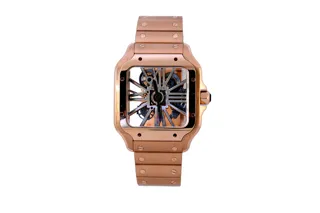 Cartier Santos WHSA0016 Rose gold Skeletonized