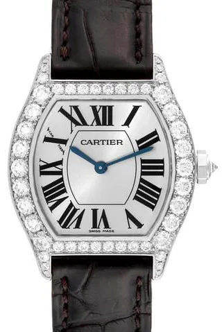 Cartier Tortue WA507231 34mm White gold Silver