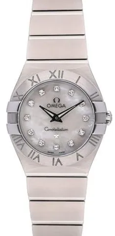 Omega Constellation 123.10.24.60.55.001 24mm Steel Mother-of-pearl