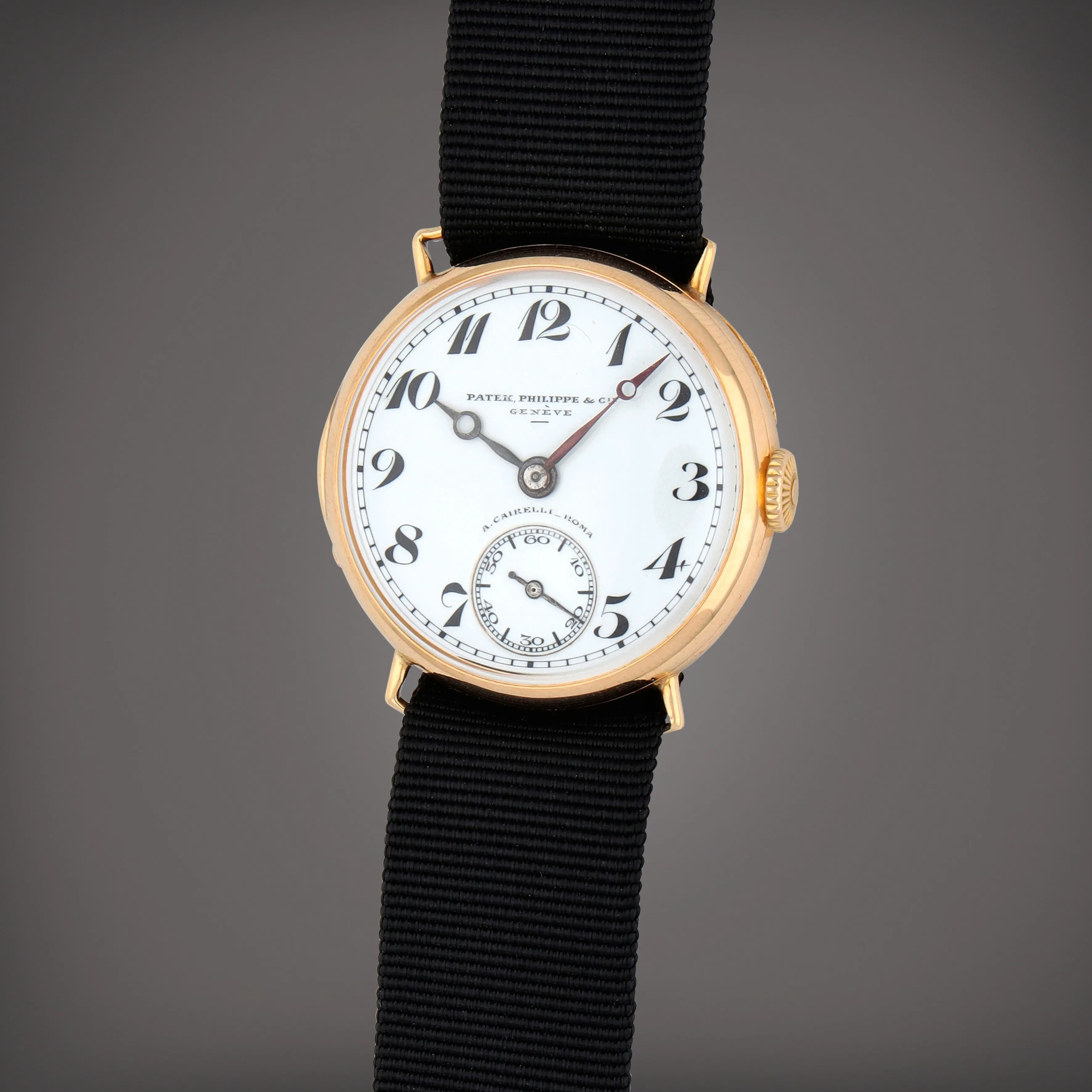 Patek Philippe Officer 30.5mm Yellow gold White