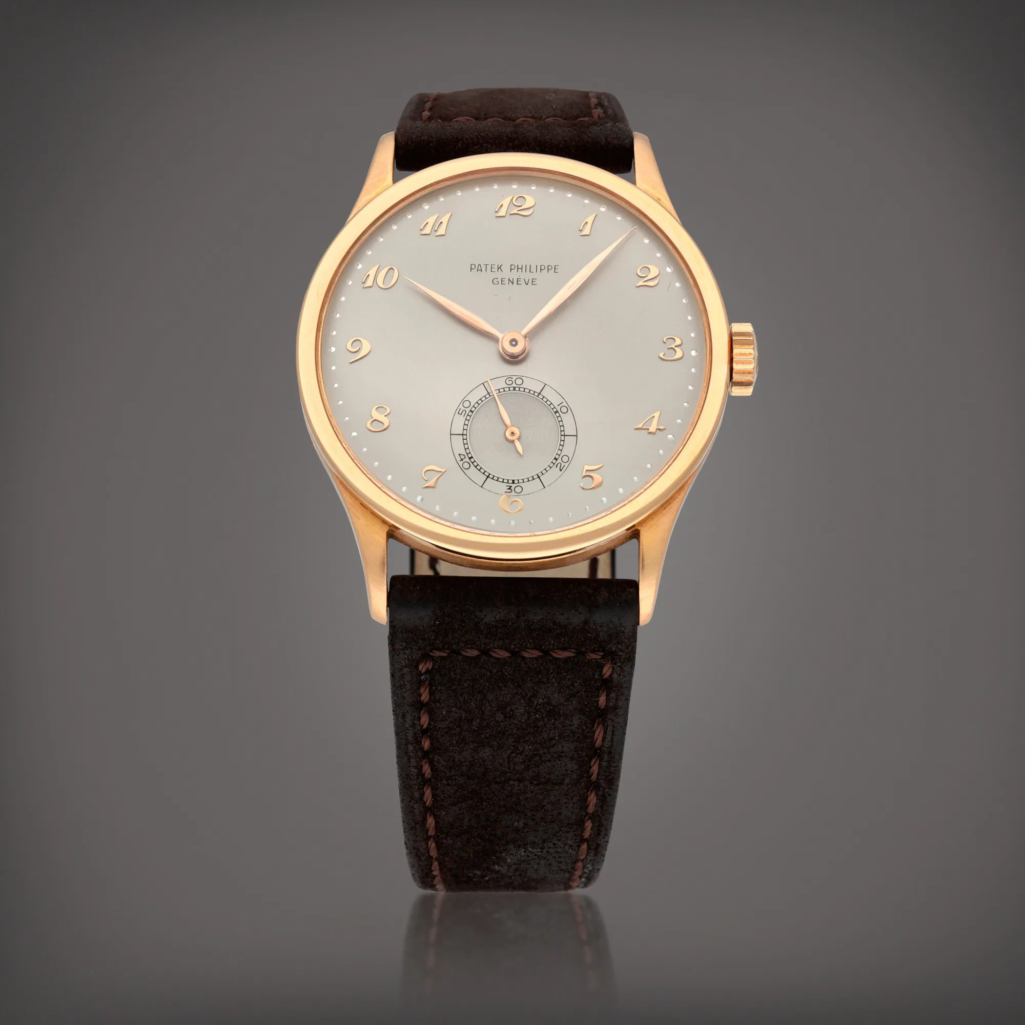 Patek Philippe Calatrava 570 36mm Rose gold Silver 1