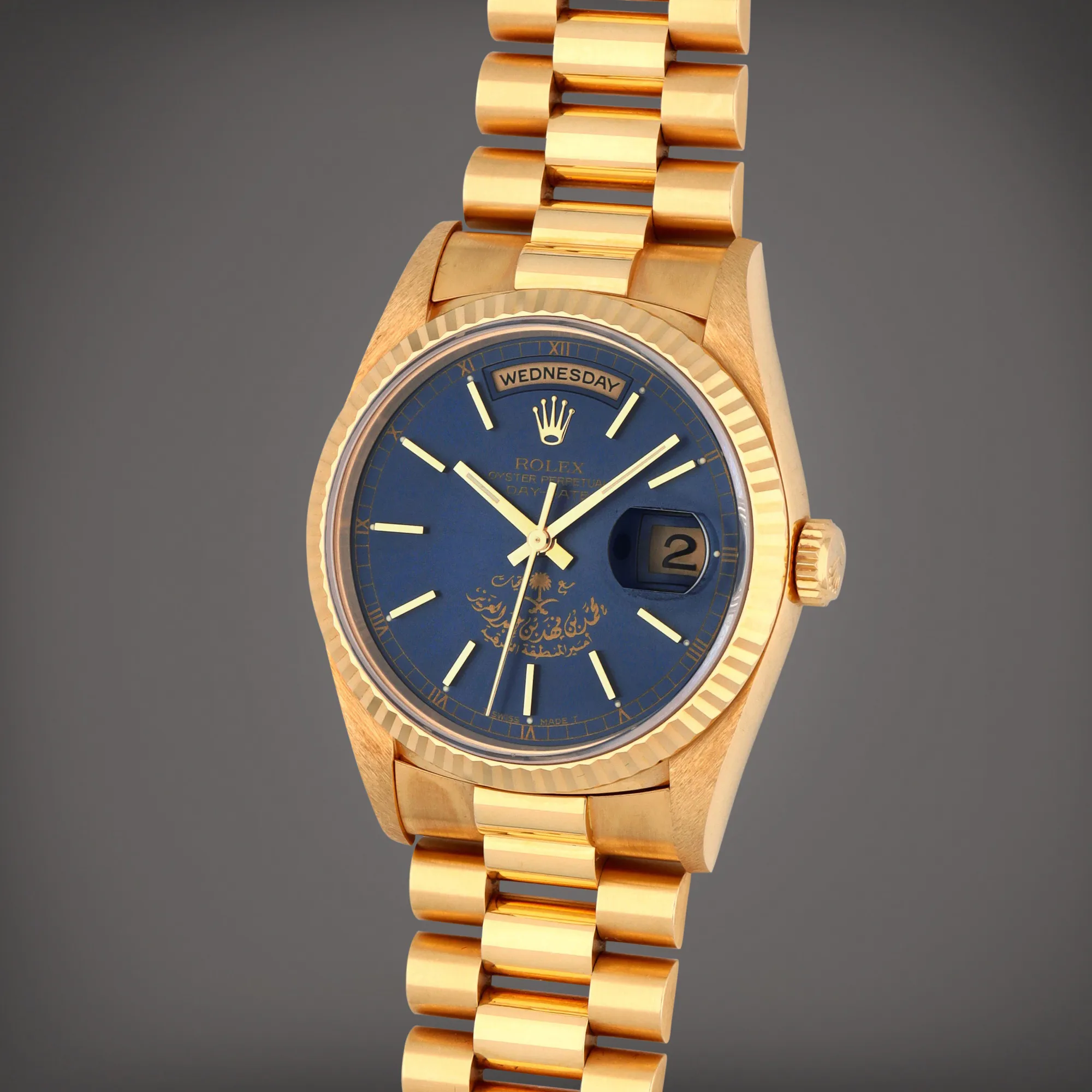 Rolex Day-Date 36 18238 36mm Yellow gold Blue