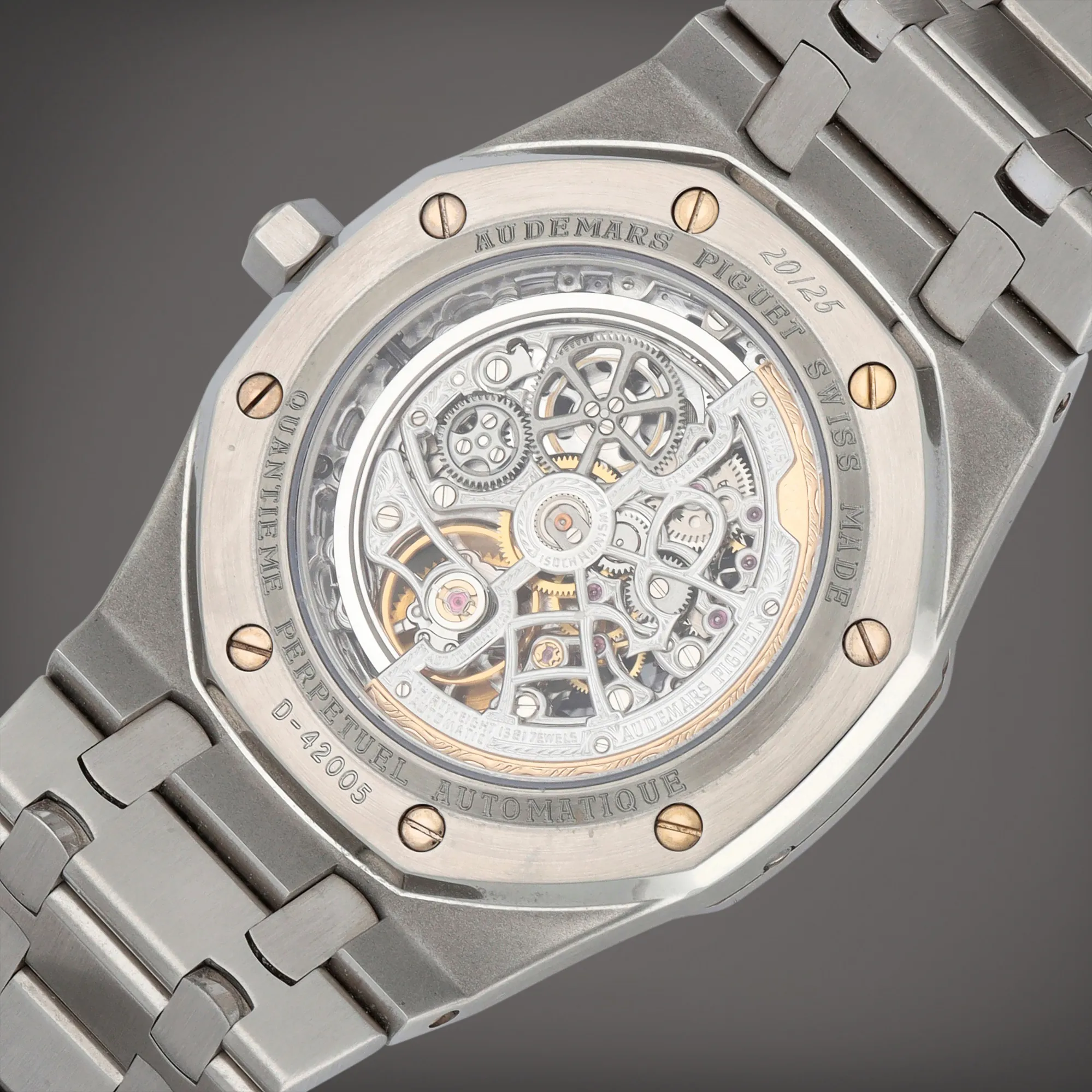 Audemars Piguet Royal Oak Perpetual Calendar 25636SP.OO.0944SP.01 39mm Stainless steel and platinum Skeletonized 4