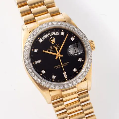 Rolex Day-Date 36 18048 36mm Yellow gold Black 1