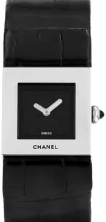 Chanel Matelassé Stainless steel Black