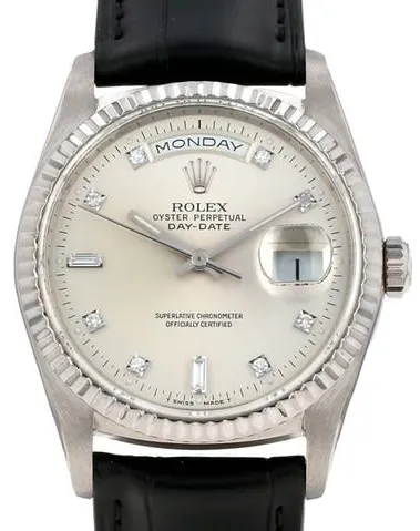 Rolex Day-Date 36 18239 36mm White gold Silver