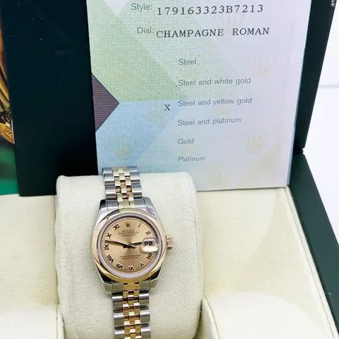 Rolex Lady-Datejust 179163 26mm Stainless steel Champagne