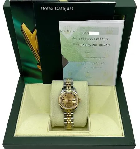 Rolex Lady-Datejust 179163 26mm Stainless steel Champagne 4