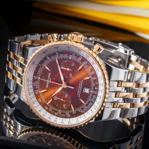 Breitling Montbrillant C23340 47mm Gold/steel Brown