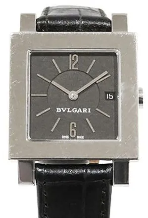 Bulgari Quadrato SQ27SLD 37mm Stainless steel Black