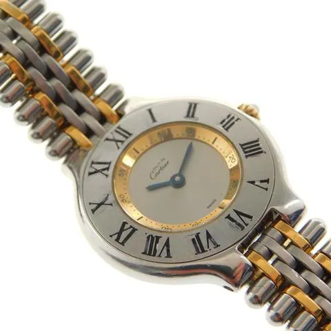 Cartier 21 Must de Cartier 1340 28mm Yellow gold and Stainless steel Silver