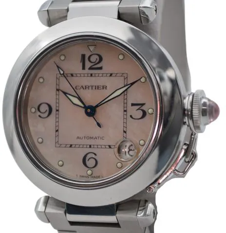 Cartier Pasha 2324 35mm Stainless steel Mother-of-pearl