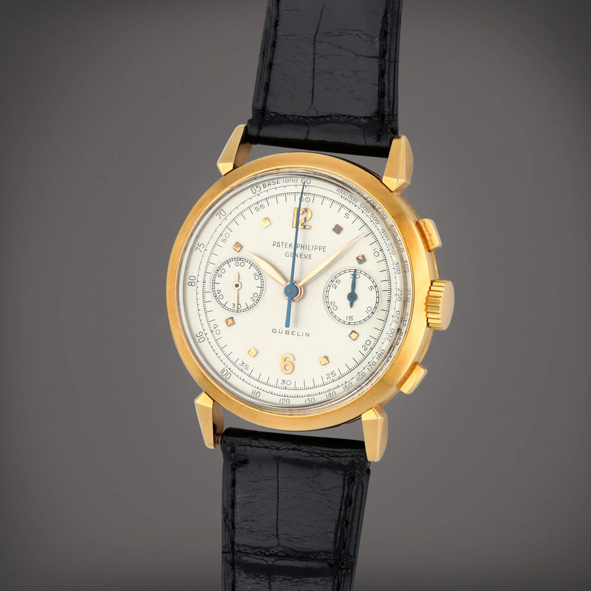 Patek Philippe Chronograph 1579 36mm Yellow gold Silver