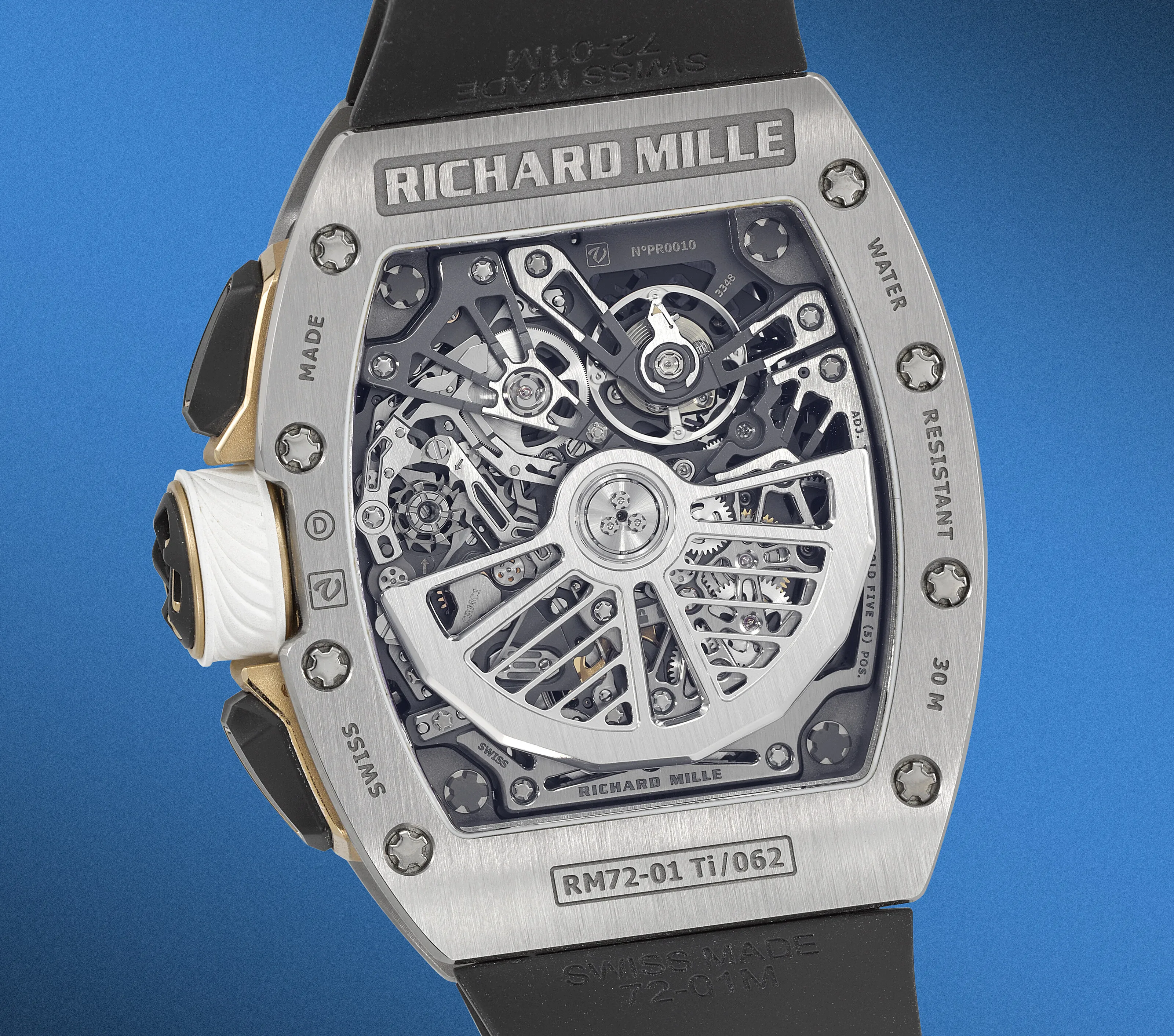 Richard Mille RM72-01 RM72-01 Ti/062 38mm Titanium Semi-skeletonized 2