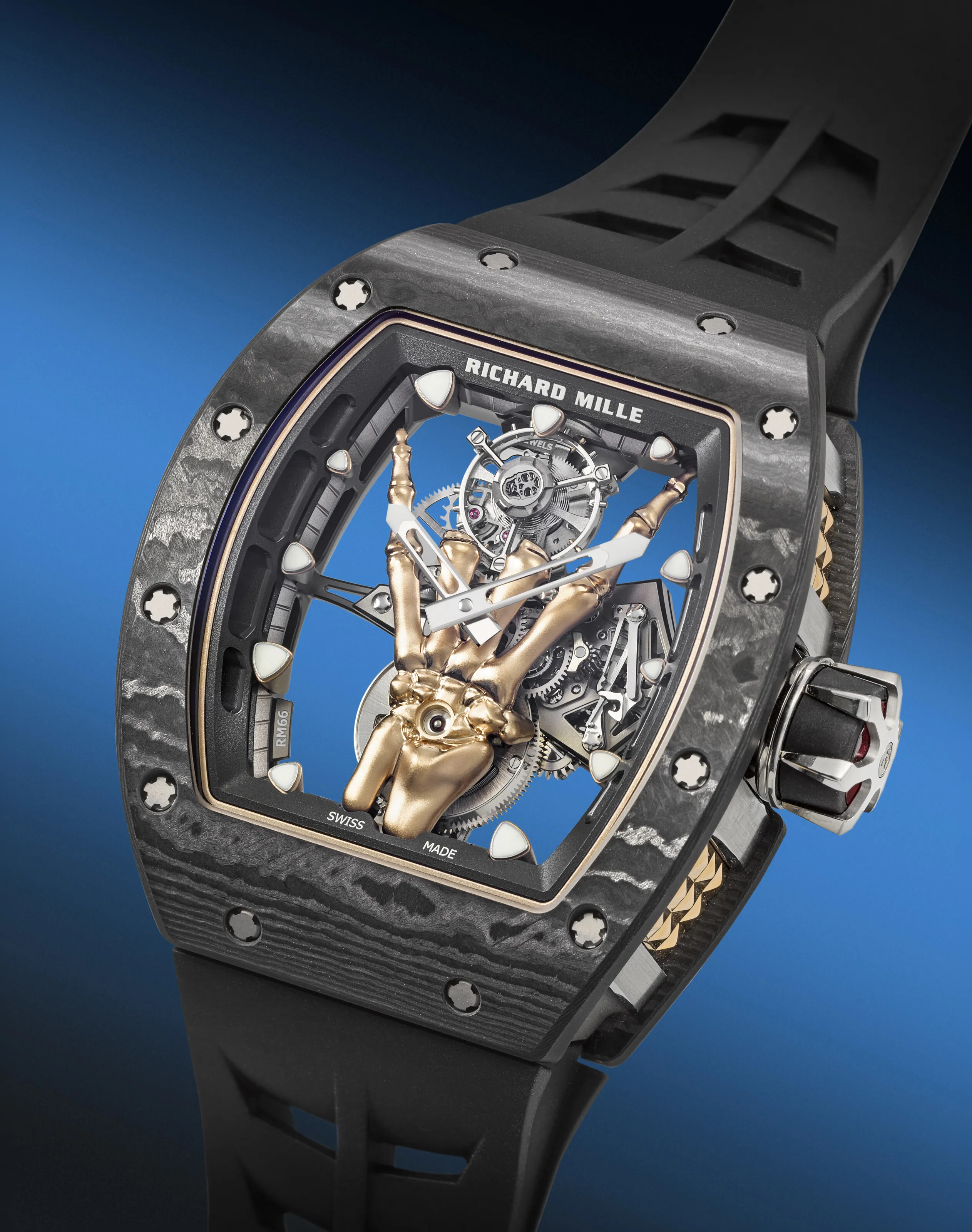 Richard Mille RM 66 Flying Tourbillon RM66 Ti CA 42.5mm Rose gold and Titanium Skeletonized 1