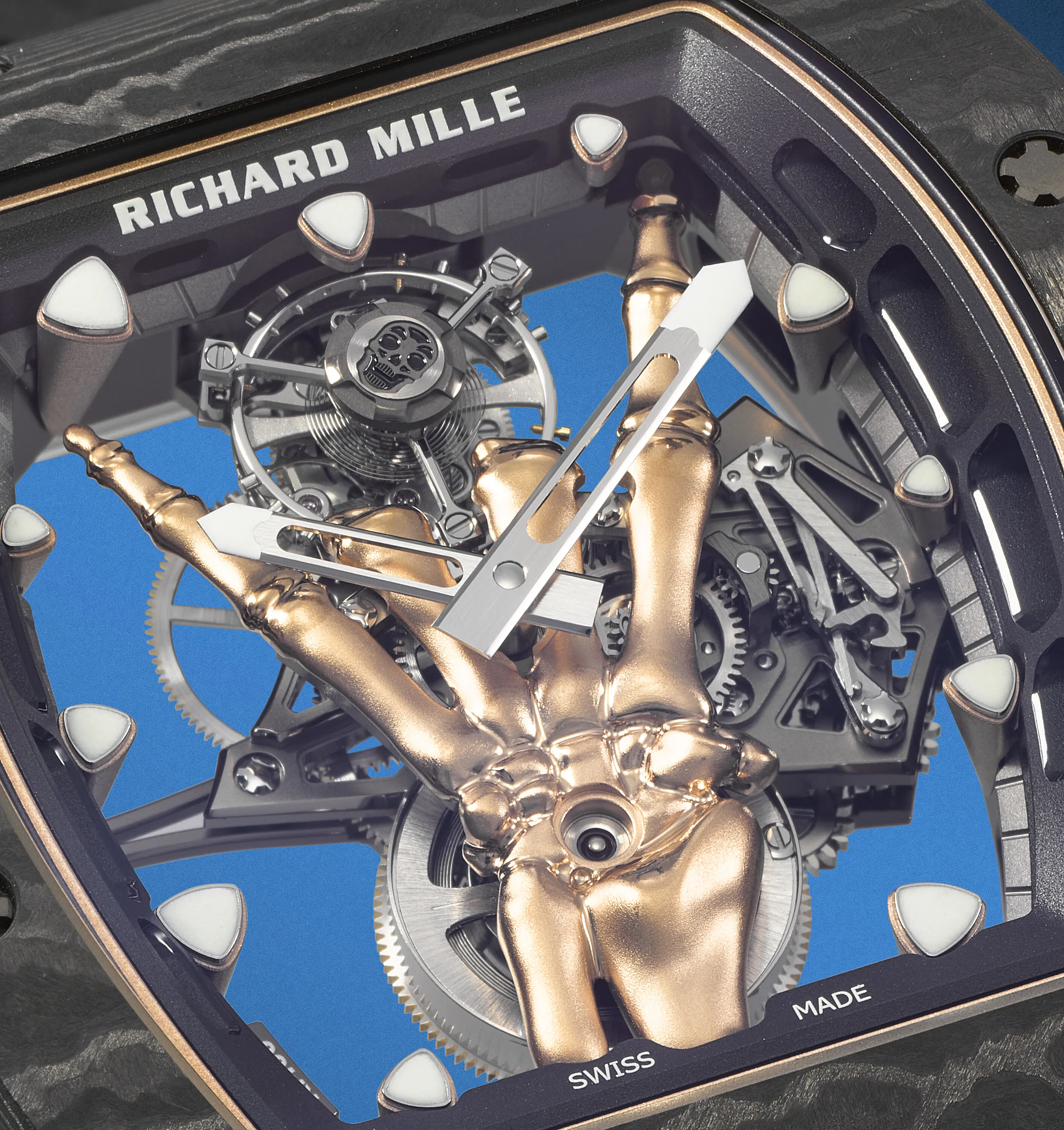 Richard Mille RM 66 Flying Tourbillon RM66 Ti CA 42.5mm Rose gold and Titanium Skeletonized 2