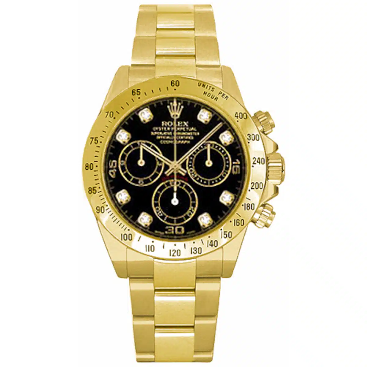 Rolex Daytona 116528-0031 40mm Yellow gold Black Diamond