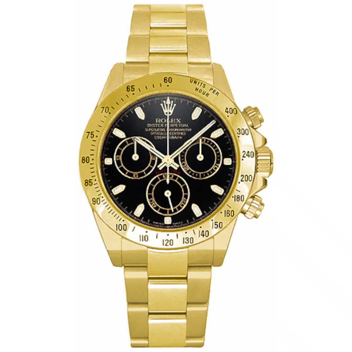 Rolex Daytona 116528-0035 40mm Yellow gold Black