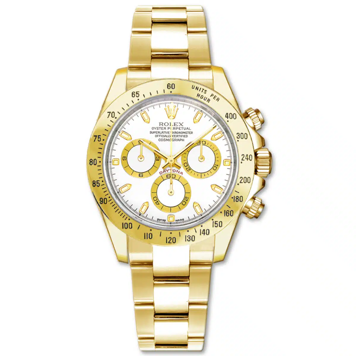 Rolex Daytona 116528-0042 40mm Yellow gold White