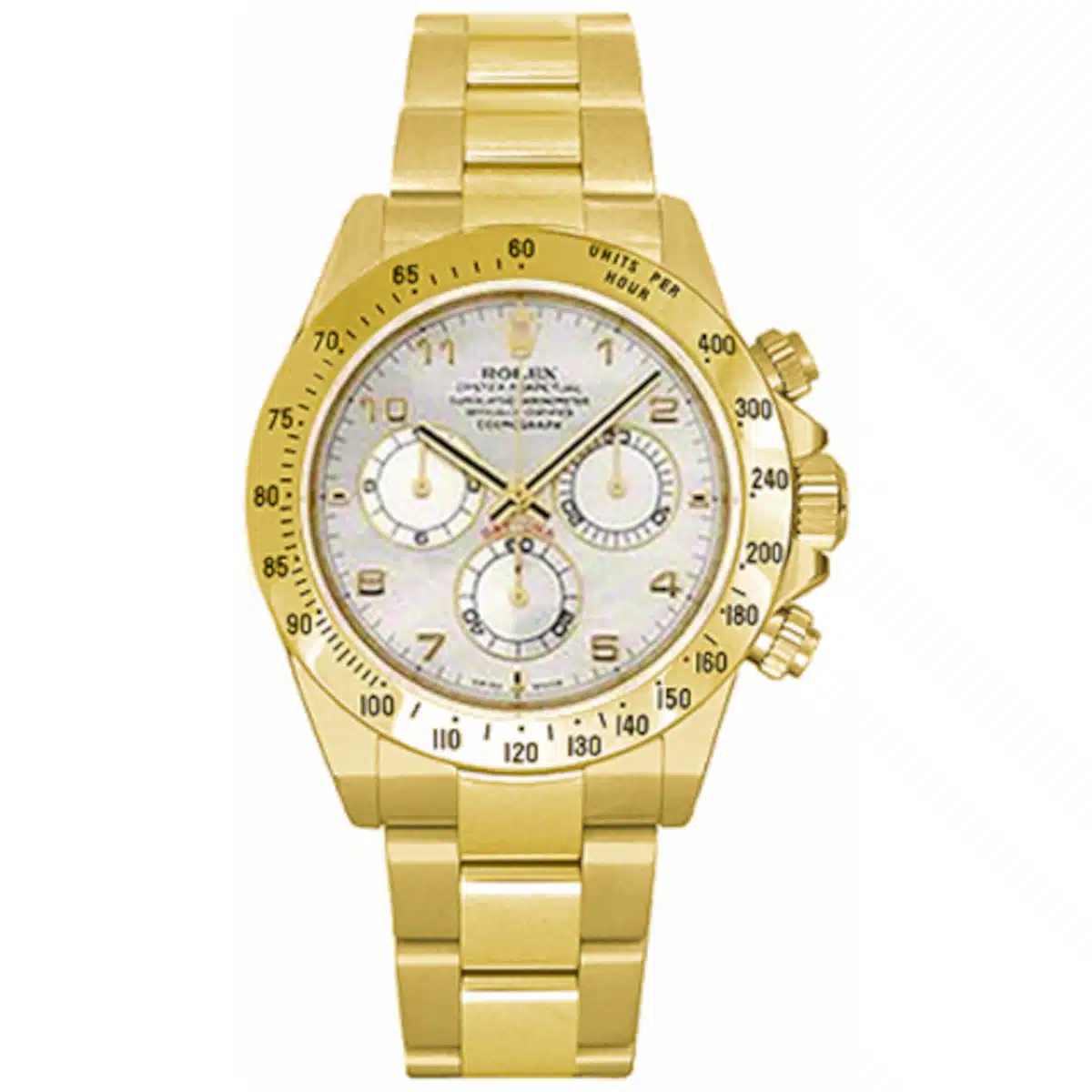 Rolex Daytona 116528 40mm Yellow gold White