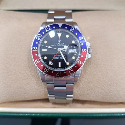 Rolex GMT-Master 16750 40mm Stainless steel Black