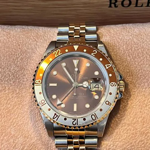 Rolex GMT-Master II 16713 40mm Yellow gold and Stainless steel Brown