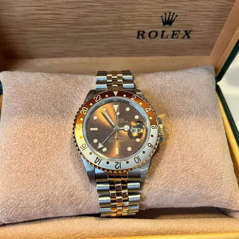 Rolex GMT-Master II 16713 40mm Yellow gold and Stainless steel Brown 1