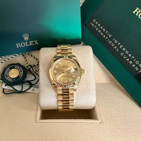 Rolex Lady-Datejust 279178 28mm Yellow gold Champagne