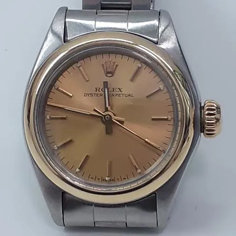 Rolex Oyster Perpetual 26 6718 26mm Gold/steel Champagne