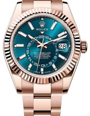 Rolex Sky-Dweller 336935-0001 42mm Everose gold Blue and Green