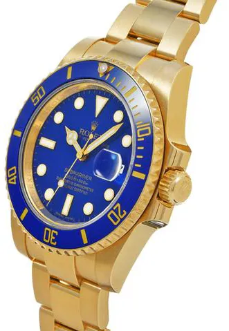 Rolex Submariner 116618LB 40mm Yellow gold Blue 1