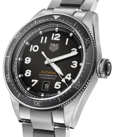 TAG Heuer Autavia WBE5114.EB0173 42mm Stainless steel Black