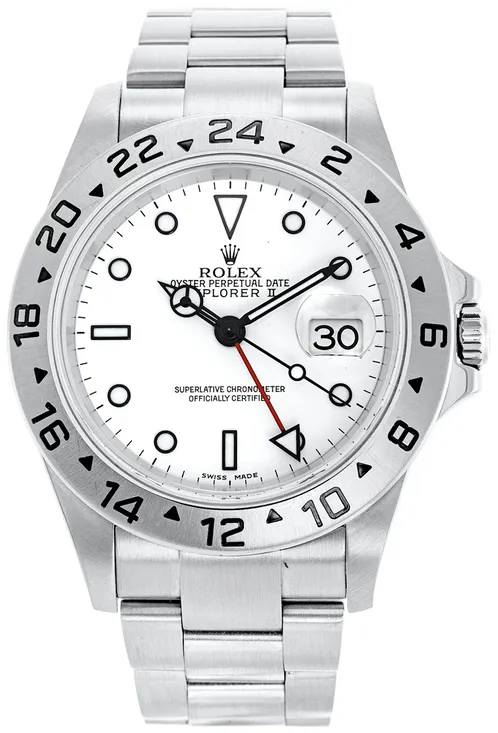 Rolex Explorer II 16570 40mm Stainless steel White