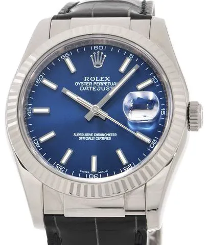 Rolex Datejust 36 116139 36mm White gold Blue